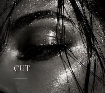 Close-up of a wet eye and lashes