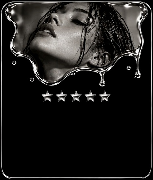 Amy R. with wet hair, five star review