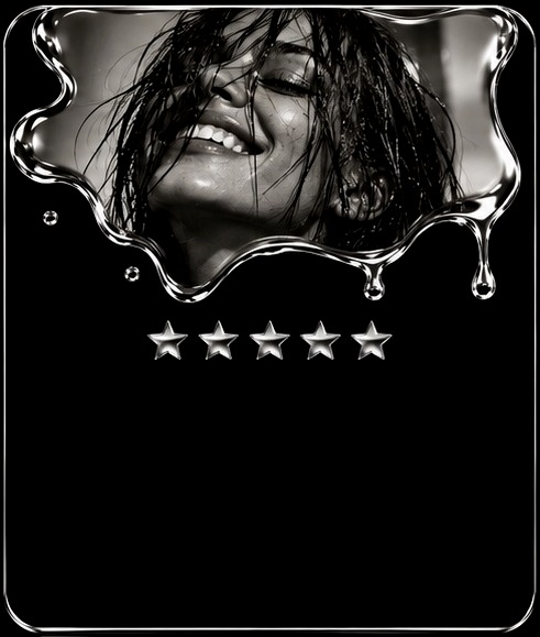 Jess M. with wet hair, five star review